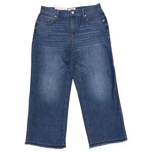 Medium Wash - Edited by Hunter McGrady Women's High-Rise Relaxed Fit Wide Leg Cr